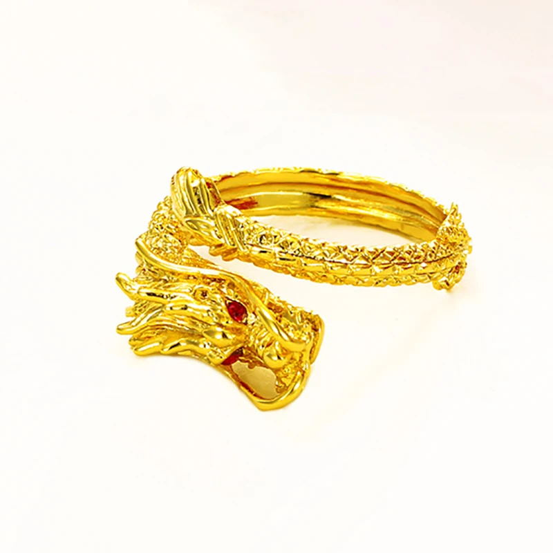 Vietnam Alluvial Gold Retro Domineering Dragon Ring Men's Wedding Open Rings Adjustable Luxury Jewelry Wholesale
Vietnam Alluvial Gold Retro Domineering Dragon Ring Men's Wedding Open Rings Adjustable Luxury Jewelry Wholesale
