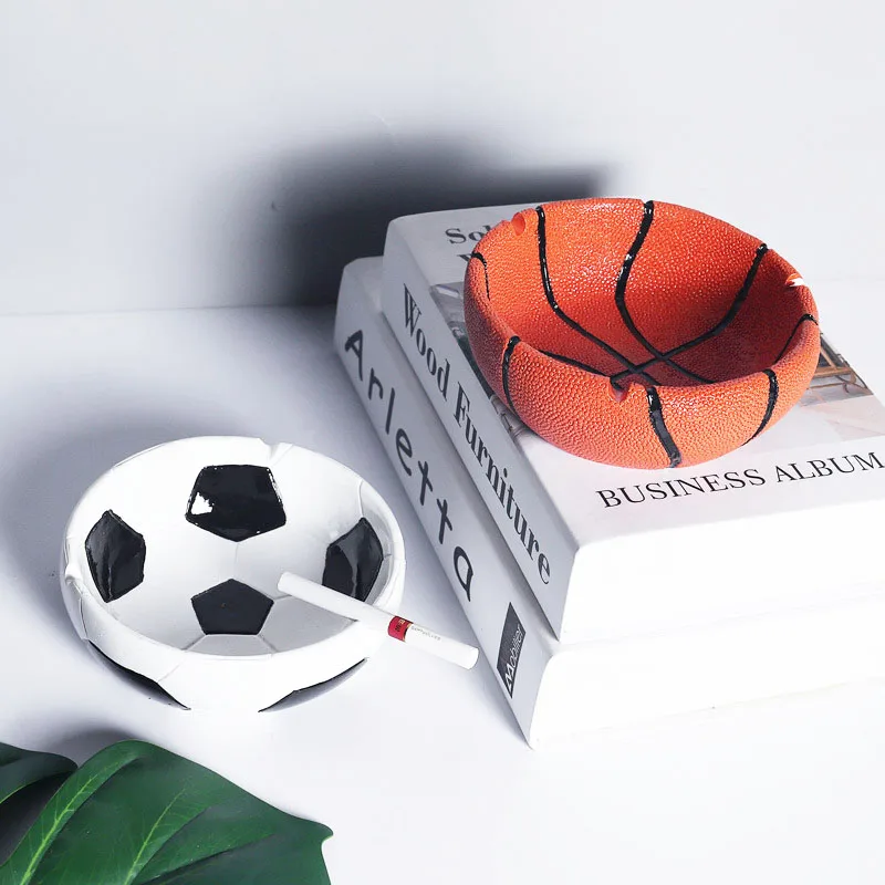 Resin Ashtray Creativity Basketball And Football Design Ash Tray For Living Room Home Decoration Desk Accessories
Resin Ashtray Creativity Basketball And Football Design Ash Tray For Living Room Home Decoration Desk Accessories