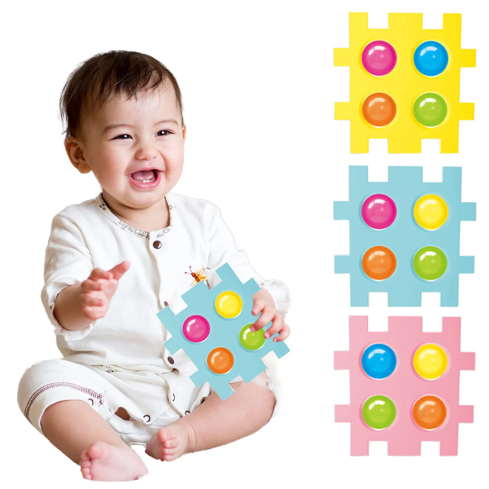 1pc Children Multi-color Puzzle Decompression Toy Pressure Release Silicone Plate Adult Kids Squeeze Toys Educational Toys#K
1pc Children Multi-color Puzzle Decompression Toy Pressure Release Silicone Plate Adult Kids Squeeze Toys Educational Toys#K