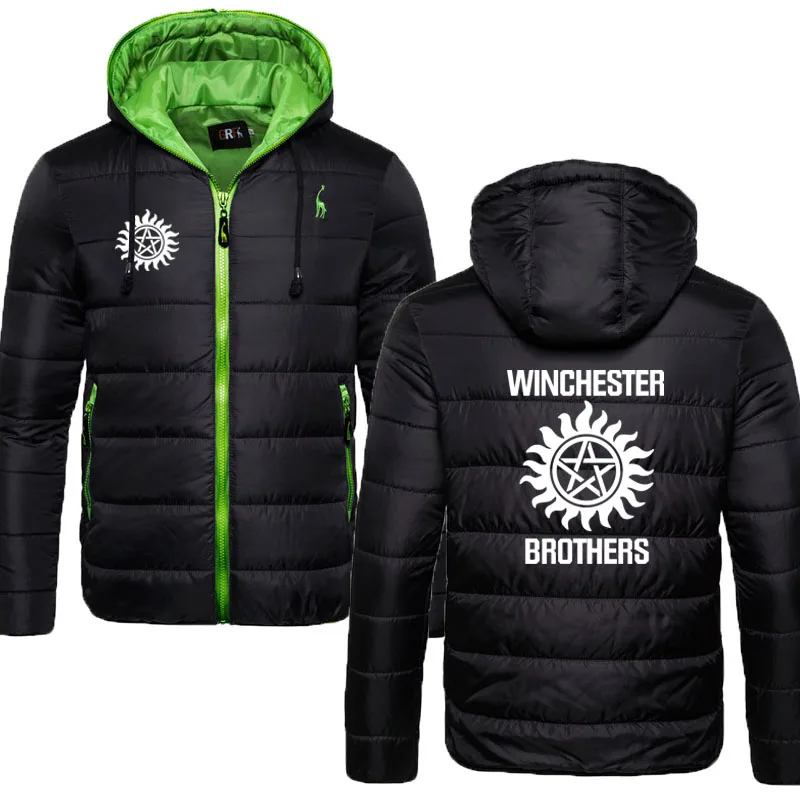 Парка с капюшоном с логотипом Winchester, хлопковая одежда, уличная мужская толстовка с капюшоном, Мужская ветрозащитная Толстая теплая пуховая ...
Парка с капюшоном с логотипом Winchester, хлопковая одежда, уличная мужская толстовка с капюшоном, Мужская ветрозащитная Толстая теплая пуховая ...