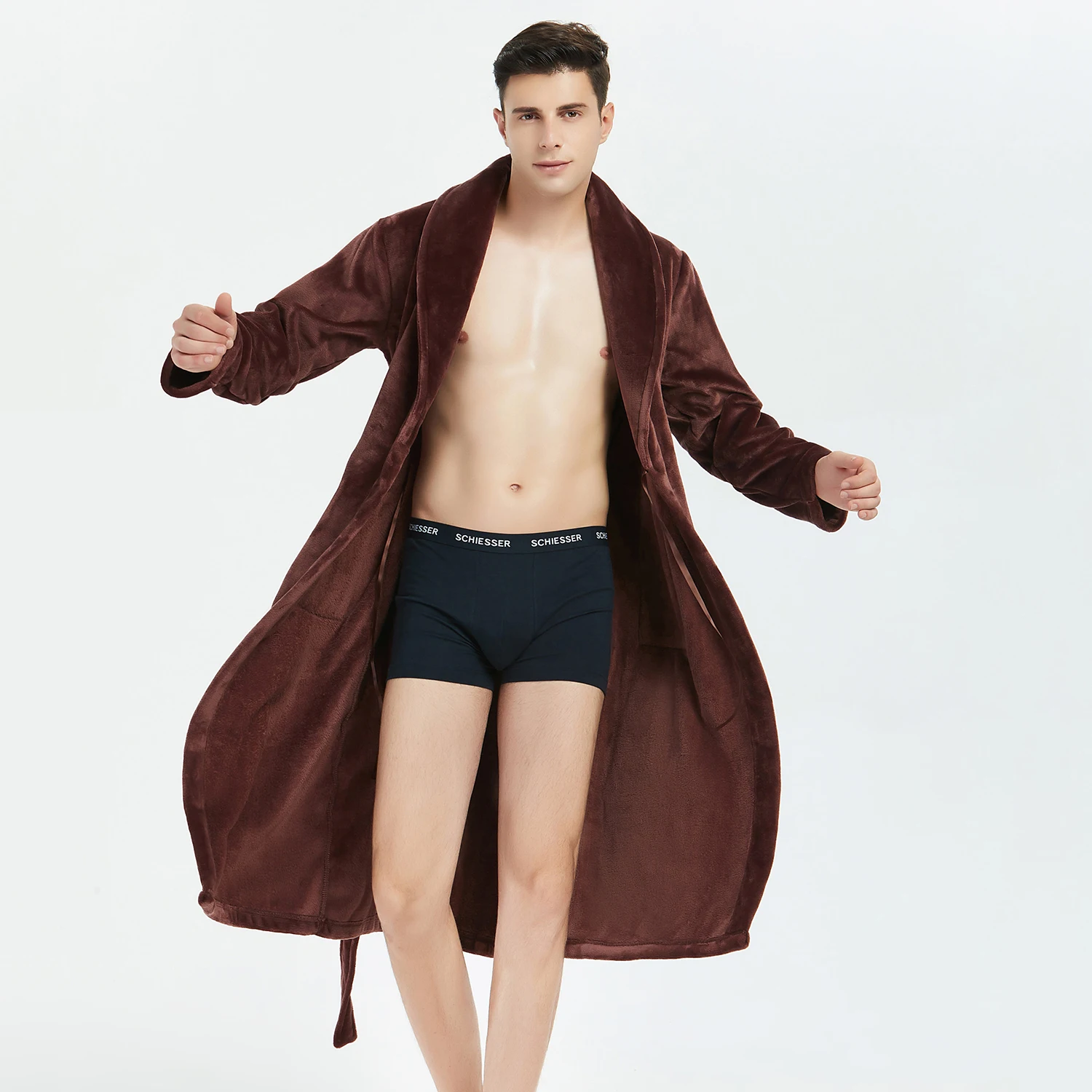 Keep Warm Flannel Men Robe Kimono Gown Nightwear Elegant Solid Burgundy Sleepwear Casual Bathrobe Gown Nightgown Soft Homewear
Keep Warm Flannel Men Robe Kimono Gown Nightwear Elegant Solid Burgundy Sleepwear Casual Bathrobe Gown Nightgown Soft Homewear