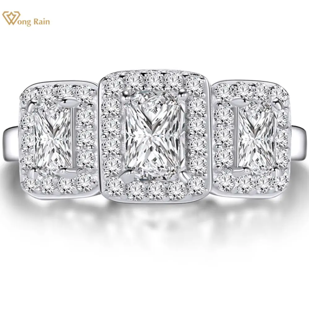 Wong Rain Vintage 100% 925 Sterling Silver Created Moissanite Gemstone Diamonds Wedding Engagement Ring Fine Jewelry Wholesale
Wong Rain Vintage 100% 925 Sterling Silver Created Moissanite Gemstone Diamonds Wedding Engagement Ring Fine Jewelry Wholesale