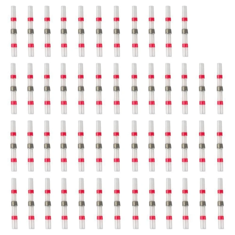 50Pcs Solder Seal Wire Connectors, Heat Shrink Butt Connector Waterproof Insulated Electrical Butt Terminals For Automotive Mari
50Pcs Solder Seal Wire Connectors, Heat Shrink Butt Connector Waterproof Insulated Electrical Butt Terminals For Automotive Mari