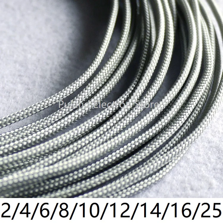 Grey PET Braided Wire Sleeve 3 4 6 8 10 12 14 16 25mm Tight High Density Insulated Cable Protect Expandable Sheath Single Color
Grey PET Braided Wire Sleeve 3 4 6 8 10 12 14 16 25mm Tight High Density Insulated Cable Protect Expandable Sheath Single Color