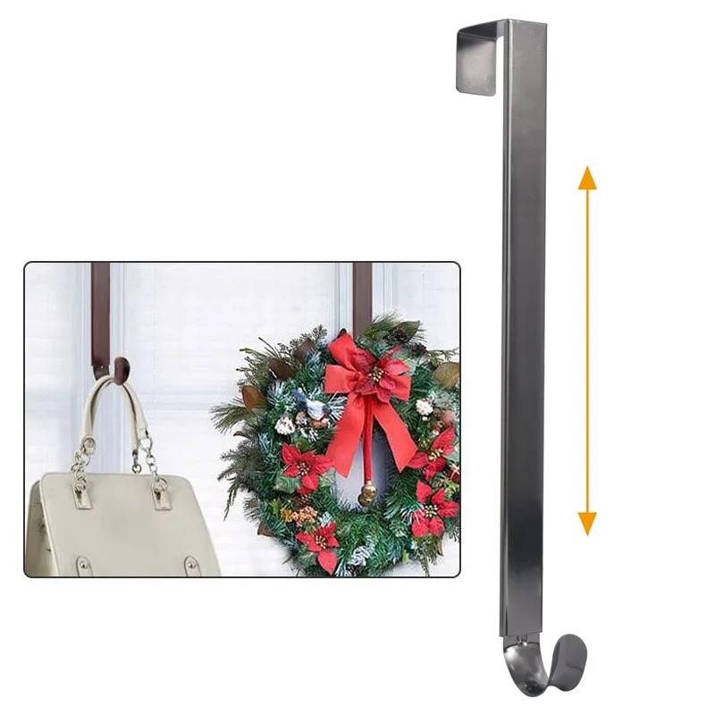 Christmas Wreath Hanger, Removable on the Door Storage Rack Organizer Coat Bag Hat Robe Hanging Holder
Christmas Wreath Hanger, Removable on the Door Storage Rack Organizer Coat Bag Hat Robe Hanging Holder