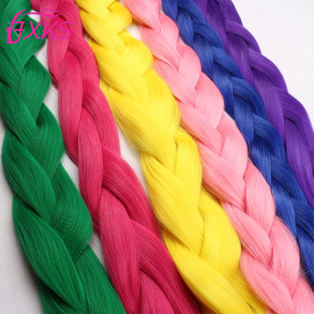 Synthetic Crochet Braiding Hair Extensions Crochet Box Braids Hair Ombre Colored Expression Jumbo Braids Hair 100Gram 24InchFXKS
Synthetic Crochet Braiding Hair Extensions Crochet Box Braids Hair Ombre Colored Expression Jumbo Braids Hair 100Gram 24InchFXKS
