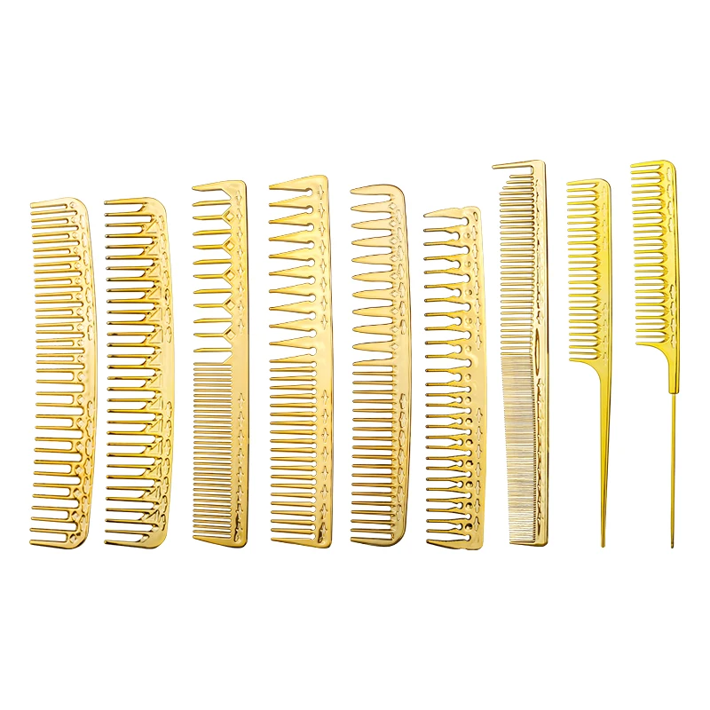 Fashion Electroplating Gold Trimmer Comb Professional Salon Hairdresser Styling Pin Tail Comb Styling Comb Brush For Women Girls
Fashion Electroplating Gold Trimmer Comb Professional Salon Hairdresser Styling Pin Tail Comb Styling Comb Brush For Women Girls