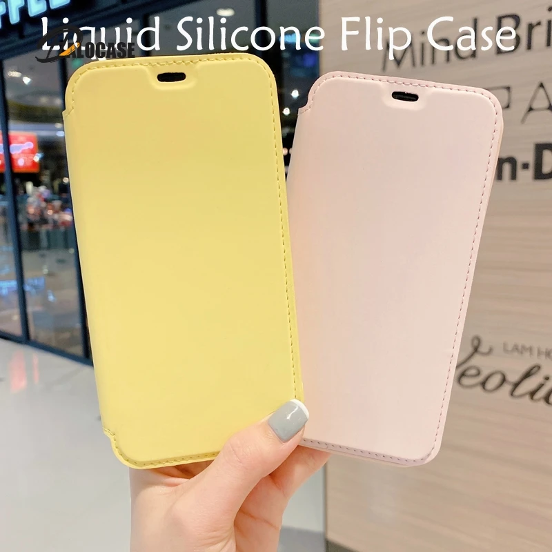 Luxury Soft Liquid Silicone Flip Phone Case For iPhone 12 mini 11 Pro XS Max XR 7 8 6 6s Plus SE2020 Lens Protection Cover Coque
Luxury Soft Liquid Silicone Flip Phone Case For iPhone 12 mini 11 Pro XS Max XR 7 8 6 6s Plus SE2020 Lens Protection Cover Coque