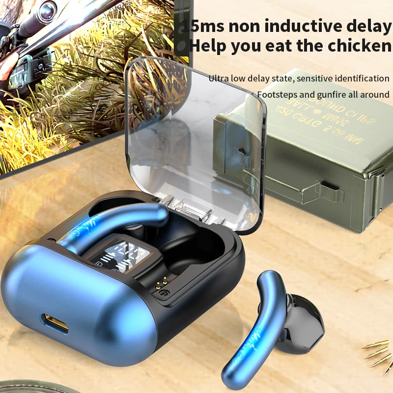 Bluetooth 5.2 Earbuds Bass True Wireless Stereo Sport LED Display Ear Headphones With Microphone And Charging Box
Bluetooth 5.2 Earbuds Bass True Wireless Stereo Sport LED Display Ear Headphones With Microphone And Charging Box