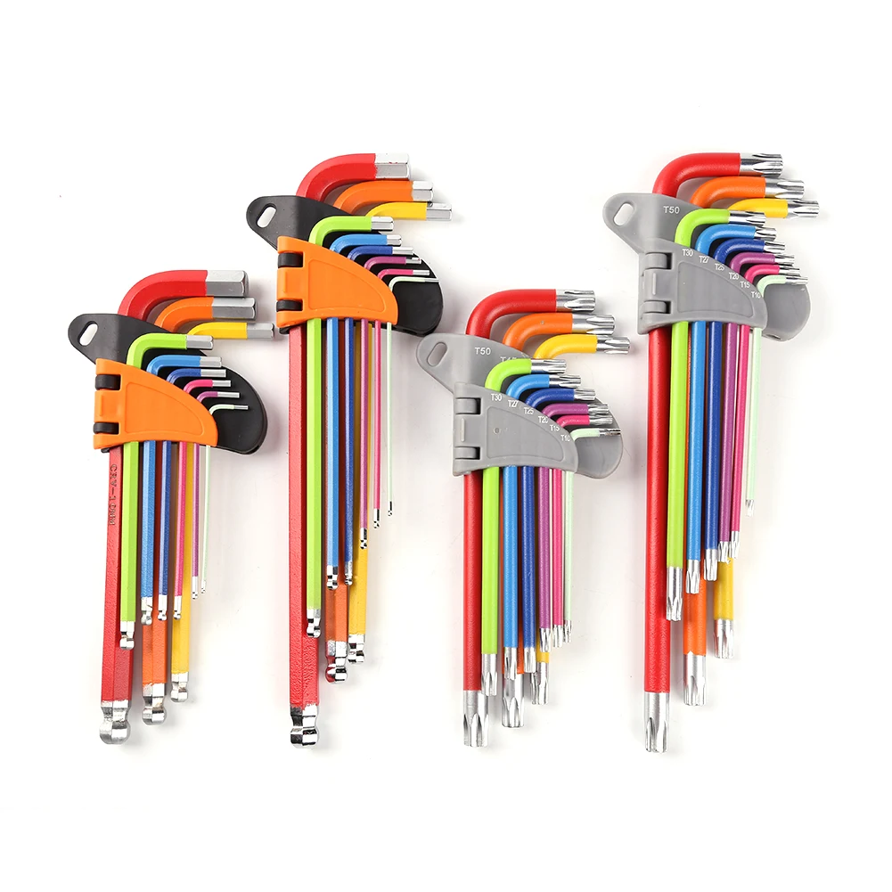 9pcs Universal Allen Keys Hexagon Wrench Set Hex Torx L Shape Screwdriver Kit Home Car Repairing Bicycle Hand Spanner Tool
9pcs Universal Allen Keys Hexagon Wrench Set Hex Torx L Shape Screwdriver Kit Home Car Repairing Bicycle Hand Spanner Tool