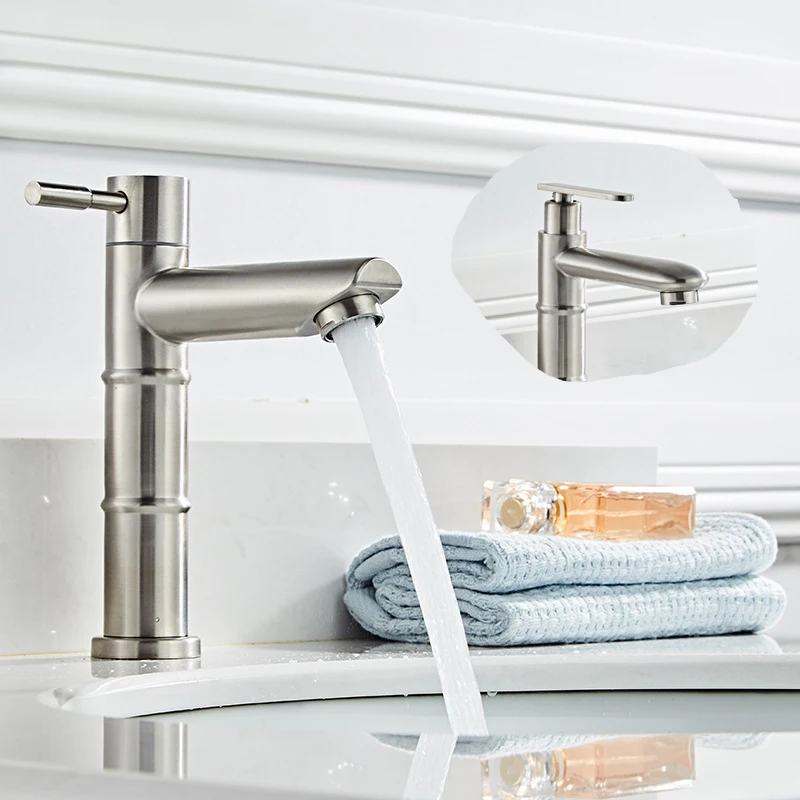 Waterfall Bathroom Sink Faucet Vessel Tall Bamboo Water Tap Stainless Steel Cold Water Tap Deck Mounted Outdoor Garden Sink Tap
Waterfall Bathroom Sink Faucet Vessel Tall Bamboo Water Tap Stainless Steel Cold Water Tap Deck Mounted Outdoor Garden Sink Tap