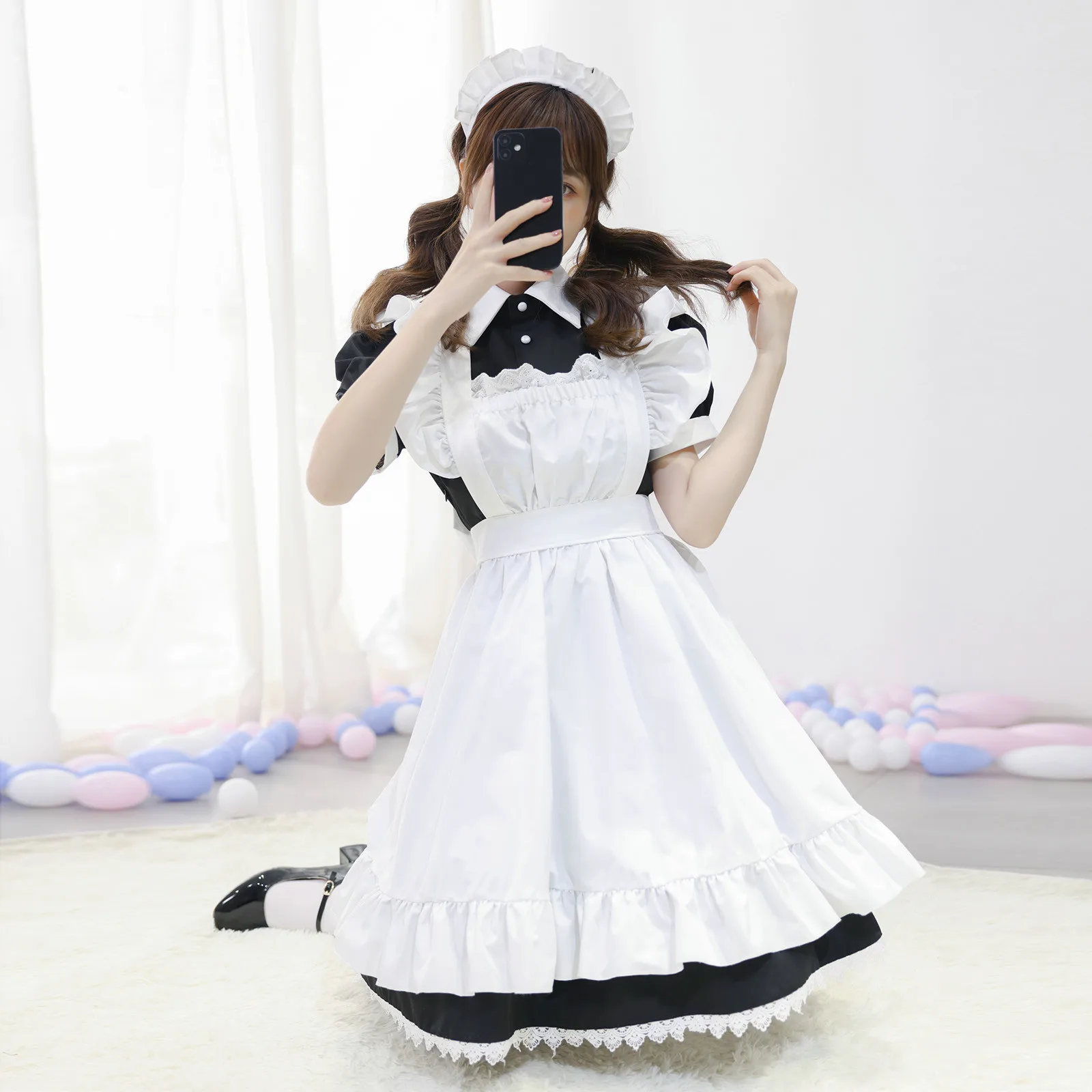Cute Lolita Maid Costumes Cosplay Kawaii French Maid Dress Apron Dress Outfit Waitress Maid Party Stage Costumes Fancy Dress
Cute Lolita Maid Costumes Cosplay Kawaii French Maid Dress Apron Dress Outfit Waitress Maid Party Stage Costumes Fancy Dress
