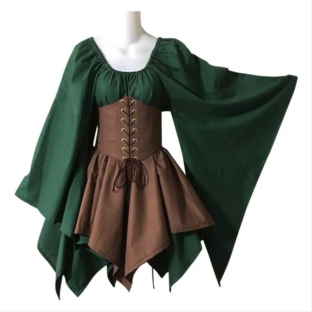 Medieval Costume Women Dresse Long-sleeved European American Renaissance Court Lady Costume Clothing Adult Female
Medieval Costume Women Dresse Long-sleeved European American Renaissance Court Lady Costume Clothing Adult Female