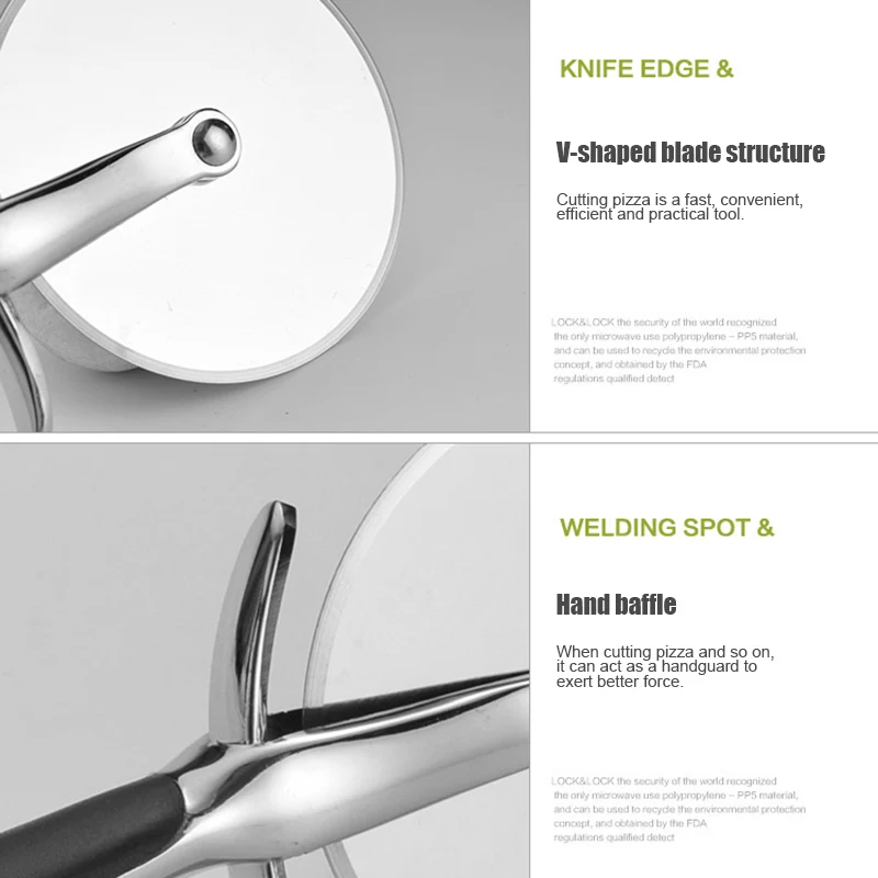 Pizza Cutter Wheel Zinc Alloy Pizza Slicer Kitchen Tool with Thickening Handle EF
Pizza Cutter Wheel Zinc Alloy Pizza Slicer Kitchen Tool with Thickening Handle EF