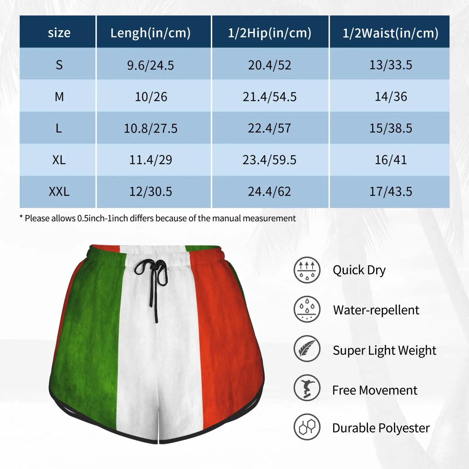 Italy Flag Swim Shorts Women Beach Shorts Italy Flag Football Worldhip Soccer Cup Sport Awesome Harmony
Italy Flag Swim Shorts Women Beach Shorts Italy Flag Football Worldhip Soccer Cup Sport Awesome Harmony
