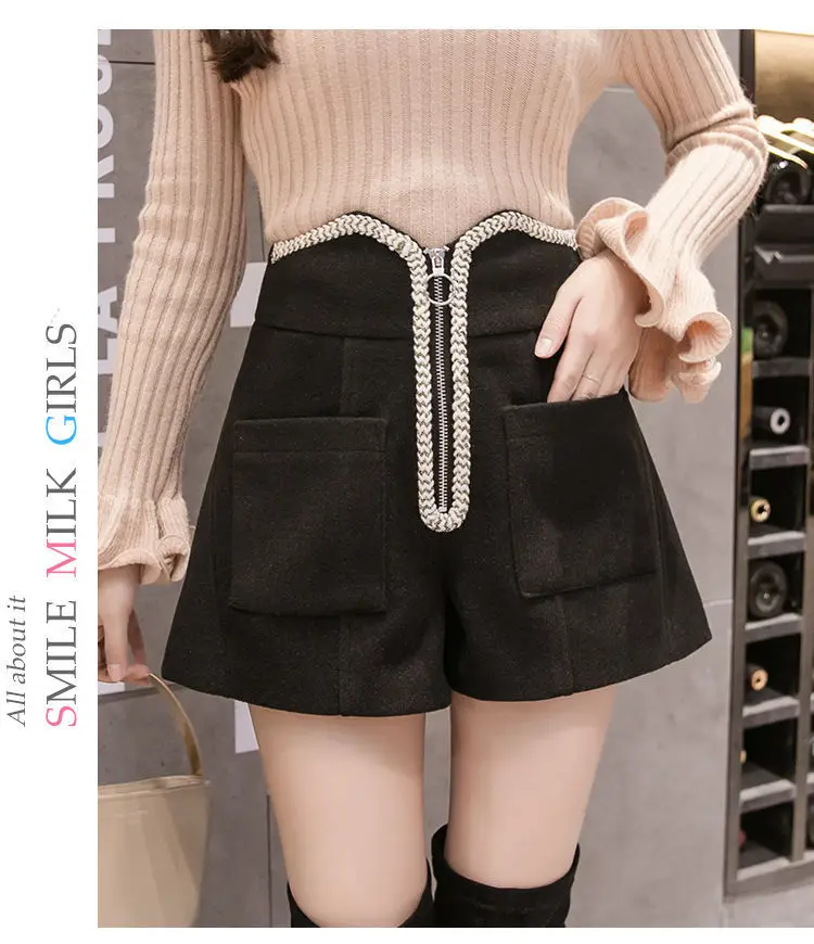 Large size Women's Spring and Autumn Shorts New Loose Super Fire Wide-Leg High Waist Casual Trousers Boots Short Femme Black
Large size Women's Spring and Autumn Shorts New Loose Super Fire Wide-Leg High Waist Casual Trousers Boots Short Femme Black