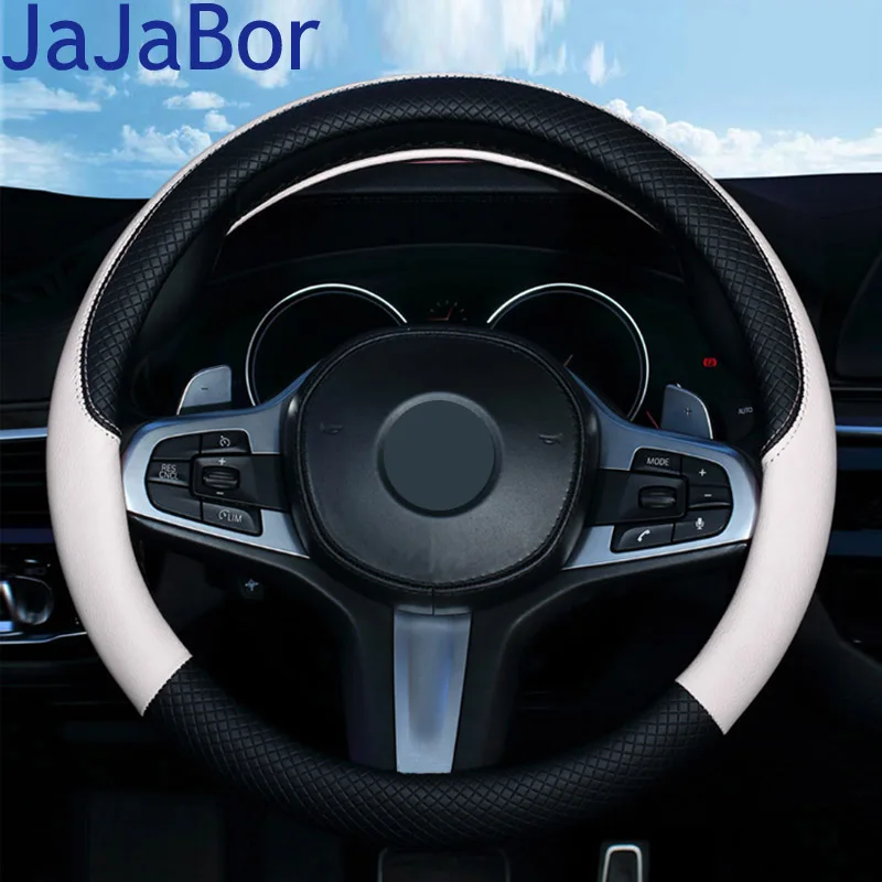 JaJaBor Universal Car Steering Wheel Cover Leather Anti Slip 38cm Auto Steering Weel Covers 4 Color Auto Accessories
JaJaBor Universal Car Steering Wheel Cover Leather Anti Slip 38cm Auto Steering Weel Covers 4 Color Auto Accessories