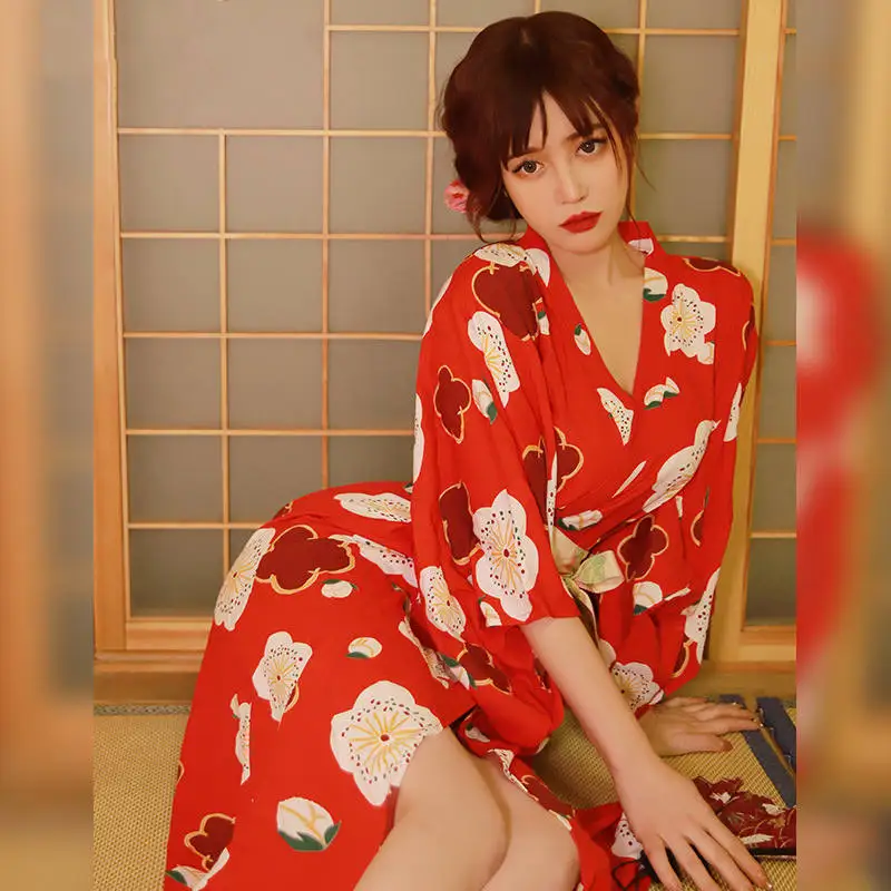 Sexy Lingerie Uniform Temptation Japanese Girl Deep V Low-Cut Long Cardigan Small Fresh Printed Haori Kimono Retro Suit Cosplay
Sexy Lingerie Uniform Temptation Japanese Girl Deep V Low-Cut Long Cardigan Small Fresh Printed Haori Kimono Retro Suit Cosplay