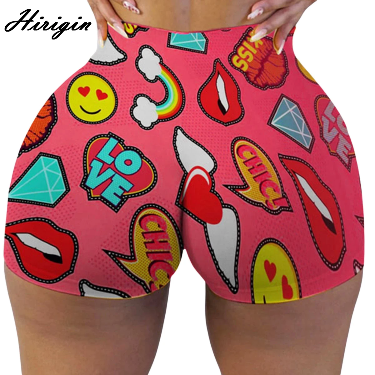 Women Sports Running Print Shorts Ladies Summer Fashion Fun Stylish Elastic High Waist Shorts for Daily Wear
Women Sports Running Print Shorts Ladies Summer Fashion Fun Stylish Elastic High Waist Shorts for Daily Wear
