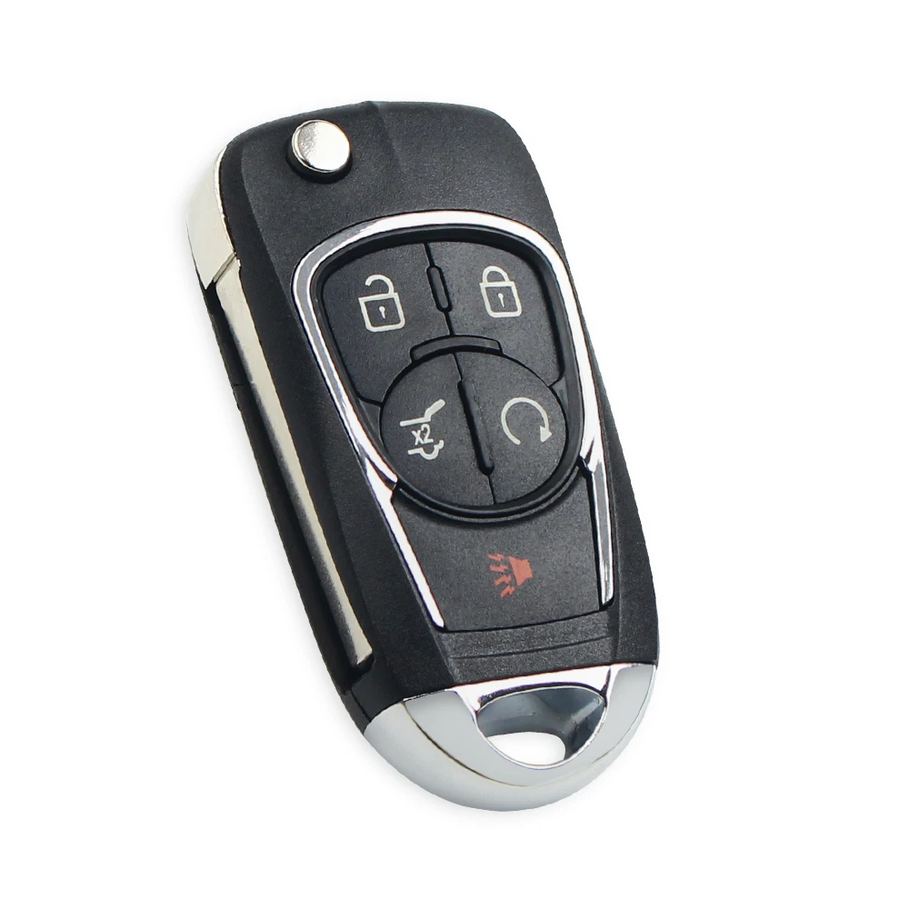 KEYYOU Modified 5 Buttons Folding Car Key Shell Blank Cover For Opel Buick Excelle Verano La Crosse Regal Remote Fob Case | Автомобили и