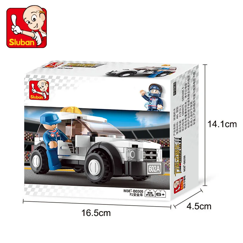 SLuban City Car-Formula Safety Educational Toy Children's Assembled Car Model Building Block Minifigures Toy Gift For Kids boys
SLuban City Car-Formula Safety Educational Toy Children's Assembled Car Model Building Block Minifigures Toy Gift For Kids boys