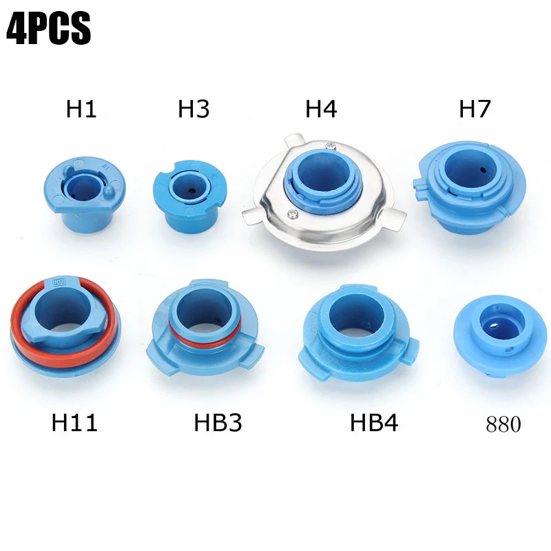 4Pcs Car Halogen Capsule Headlamps LED Headlight Bulb Base Lifespan Adapter Socket Retainer Holder 880/HB4/HB3/H11/H7/H4/H3/H1
4Pcs Car Halogen Capsule Headlamps LED Headlight Bulb Base Lifespan Adapter Socket Retainer Holder 880/HB4/HB3/H11/H7/H4/H3/H1