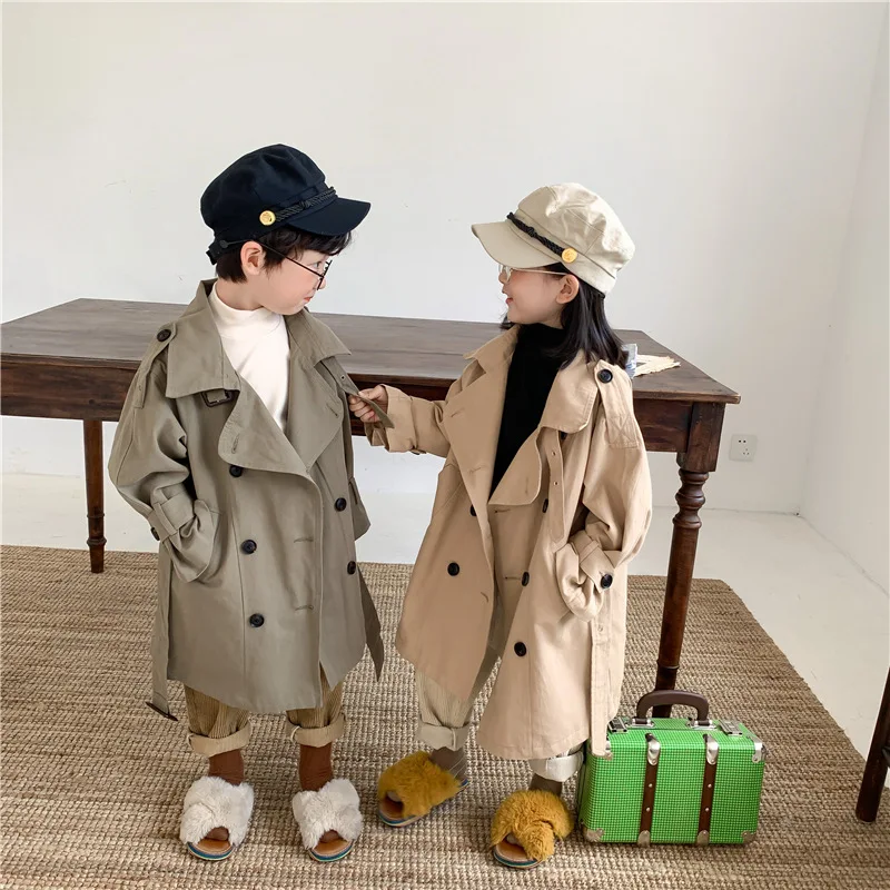 Koodykids Boys Girls Autumn Unisex Solid Khaki Oversized Trench Coat Boys Cotton Kids Spring Loose Long Coat 2-7 Years
Koodykids Boys Girls Autumn Unisex Solid Khaki Oversized Trench Coat Boys Cotton Kids Spring Loose Long Coat 2-7 Years