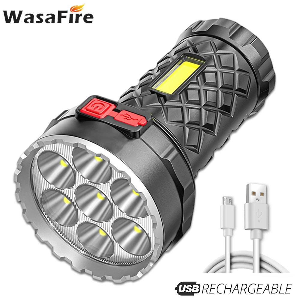 Super Bright Flashlight Ultra Powerful LED Torch Light 3 In 1 Rechargeable COB Side Light 4 Modes Outdoor Adventure Flashlight
Super Bright Flashlight Ultra Powerful LED Torch Light 3 In 1 Rechargeable COB Side Light 4 Modes Outdoor Adventure Flashlight
