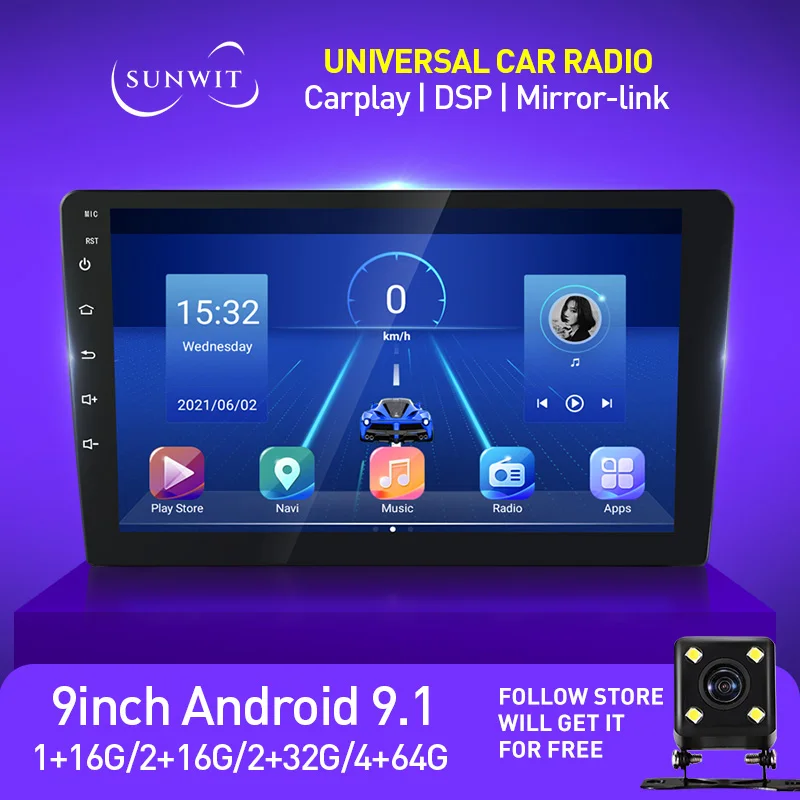 9inch Android Car Radio 2 Din Stereo Receiver Multimedia Player GPS Navigation for Volkswagen Nissan Mazda Honda KIA DSP Carplay 
9inch Android Car Radio 2 Din Stereo Receiver Multimedia Player GPS Navigation for Volkswagen Nissan Mazda Honda KIA DSP Carplay