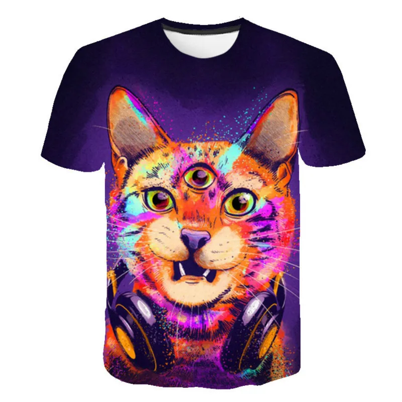 2021 Summer Cute 3D Cat Costume Harajuku Cartoon T-shirt for Boys and Girls, Cute Cat Cartoon Kids Top
2021 Summer Cute 3D Cat Costume Harajuku Cartoon T-shirt for Boys and Girls, Cute Cat Cartoon Kids Top