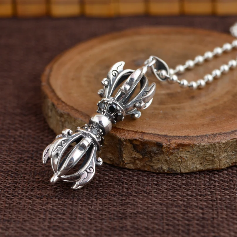 Real Silver Vajra Pendant Men S925 Sterling Silver Personality Fashion Jewelry Gift For Male Vintage Retro Charms Free Shipping
Real Silver Vajra Pendant Men S925 Sterling Silver Personality Fashion Jewelry Gift For Male Vintage Retro Charms Free Shipping