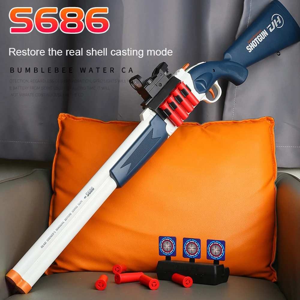 S686 двойного оружия для стрельбы пистолет Nerf пневматическое оружие страйкбола