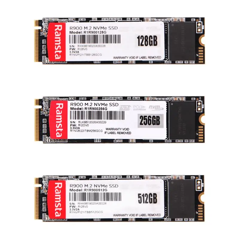 Ramsta R900 M.2 NVMe SSD 512GB/256GB/128GB M-Key Interface 2280 Solid State Drive 4 x PCI-GEN 3 8GB/s Internal SSD
Ramsta R900 M.2 NVMe SSD 512GB/256GB/128GB M-Key Interface 2280 Solid State Drive 4 x PCI-GEN 3 8GB/s Internal SSD