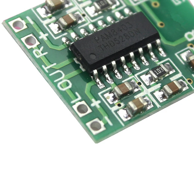 100PCS PAM8403 Super Mini Digital Amplifier Board 2 x 3W Class D Digital Amplifier Board Efficient 2.5 to 5V USB Power Supply
100PCS PAM8403 Super Mini Digital Amplifier Board 2 x 3W Class D Digital Amplifier Board Efficient 2.5 to 5V USB Power Supply