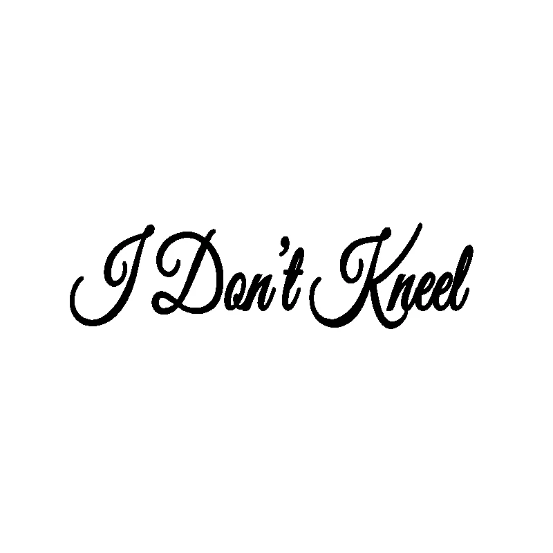 Creativity I Do Not Kneel Applique High Quality Car Window Decoration Personality Pvc Waterproof Applique Black/white, 15cm*14cm
Creativity I Do Not Kneel Applique High Quality Car Window Decoration Personality Pvc Waterproof Applique Black/white, 15cm*14cm