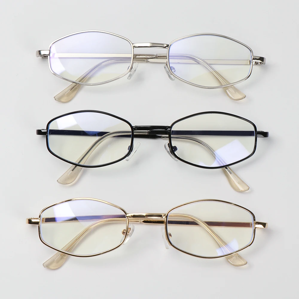 Metal Anti-Blue Light Glasses Unisex Vintage Polygon Ultra Light Frame Eye Protection Eyeglasses Mobile Phone Radiation Glasses
Metal Anti-Blue Light Glasses Unisex Vintage Polygon Ultra Light Frame Eye Protection Eyeglasses Mobile Phone Radiation Glasses