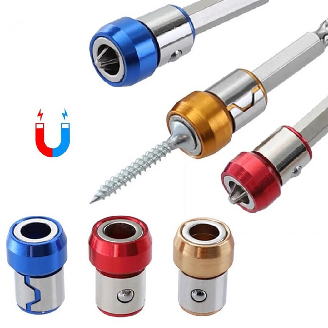 Universal Magnetic Ring 1/4” Metal Screwdriver Bit Magnetic Ring For 6.35mm Shank Anti-Corrosion Drill Bit Magnet Powerful Ring
Universal Magnetic Ring 1/4” Metal Screwdriver Bit Magnetic Ring For 6.35mm Shank Anti-Corrosion Drill Bit Magnet Powerful Ring