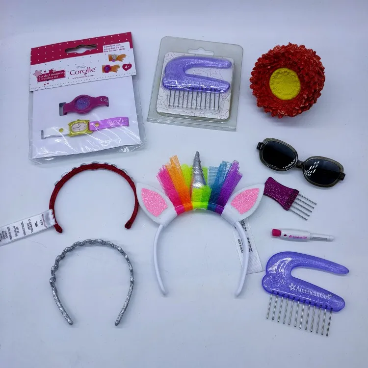 accessories for 18 inch American girl accessories OG doll unicorn hair hoop tiara glasses gift for children
accessories for 18 inch American girl accessories OG doll unicorn hair hoop tiara glasses gift for children