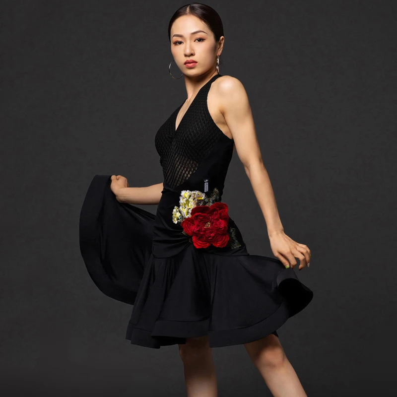 2021 Latin Dance Dress For Women Adult Female Sexy Black Backless Latin Practice Dress Latin Dance Competition Dresses DQS2679
2021 Latin Dance Dress For Women Adult Female Sexy Black Backless Latin Practice Dress Latin Dance Competition Dresses DQS2679