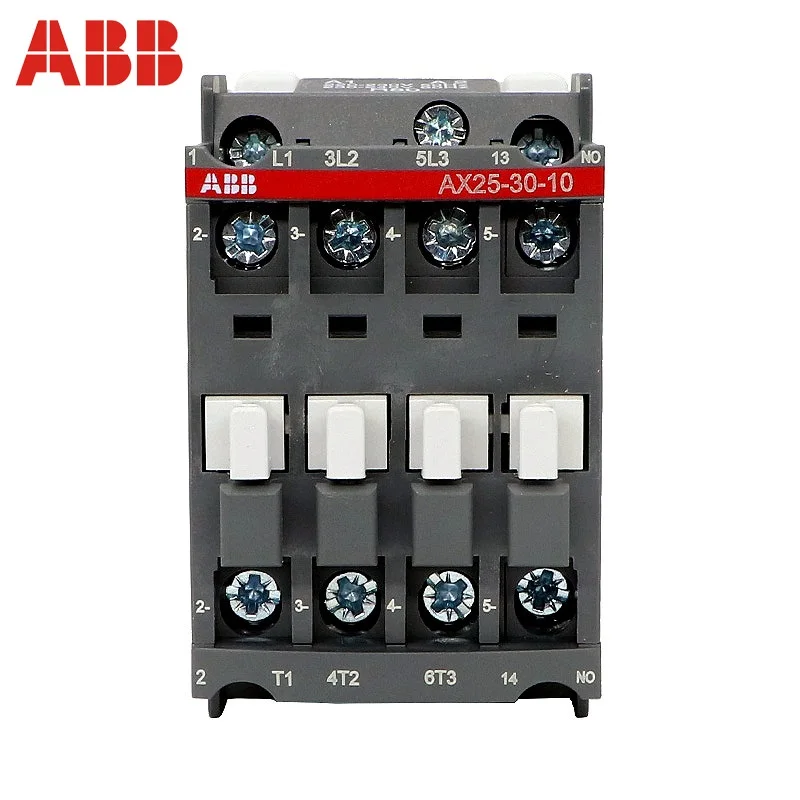 

ABB 3-ploe contactors AX series 1NC or 1NO 50HZ/60HZ 24V~440V 25A AX25-30-10 (1NO) AX25-30-01 (1NC)