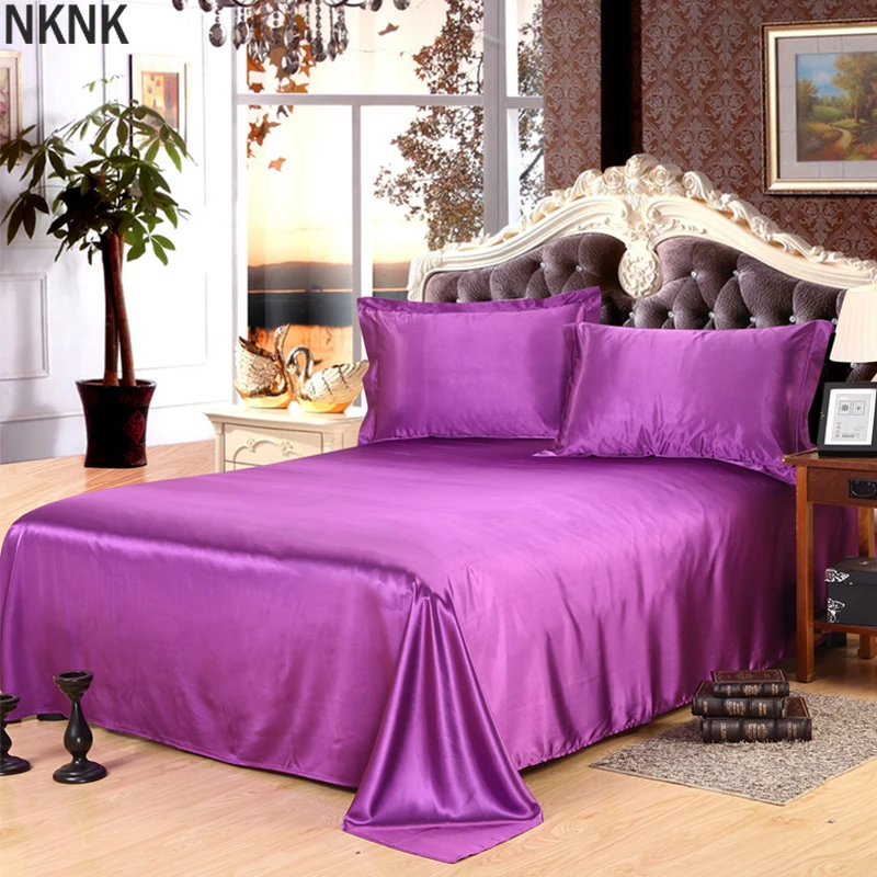 Upgraded Satin Silk Bed Sheet Silky Bed Cover Queen King Bedding Flat Sheet For Women
Upgraded Satin Silk Bed Sheet Silky Bed Cover Queen King Bedding Flat Sheet For Women