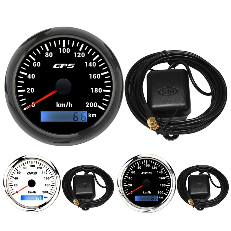 85MM GPS Marine Speedometer 0-200KM/H Speedometer 7-Color Backlight Digital Odometer for Yachts Boats
85MM GPS Marine Speedometer 0-200KM/H Speedometer 7-Color Backlight Digital Odometer for Yachts Boats