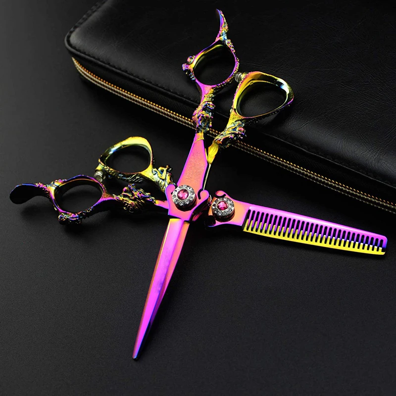 6.0" Professional Purple Handle Hair Cutting Shear Salon Thinning Scissor for Barber
6.0" Professional Purple Handle Hair Cutting Shear Salon Thinning Scissor for Barber