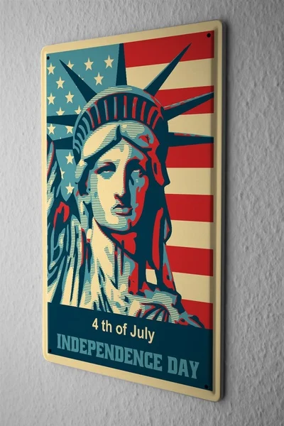 Vintage Style Tin Sign Fourth July Independence Day Statue of Liberty with American Flag Comic
Vintage Style Tin Sign Fourth July Independence Day Statue of Liberty with American Flag Comic