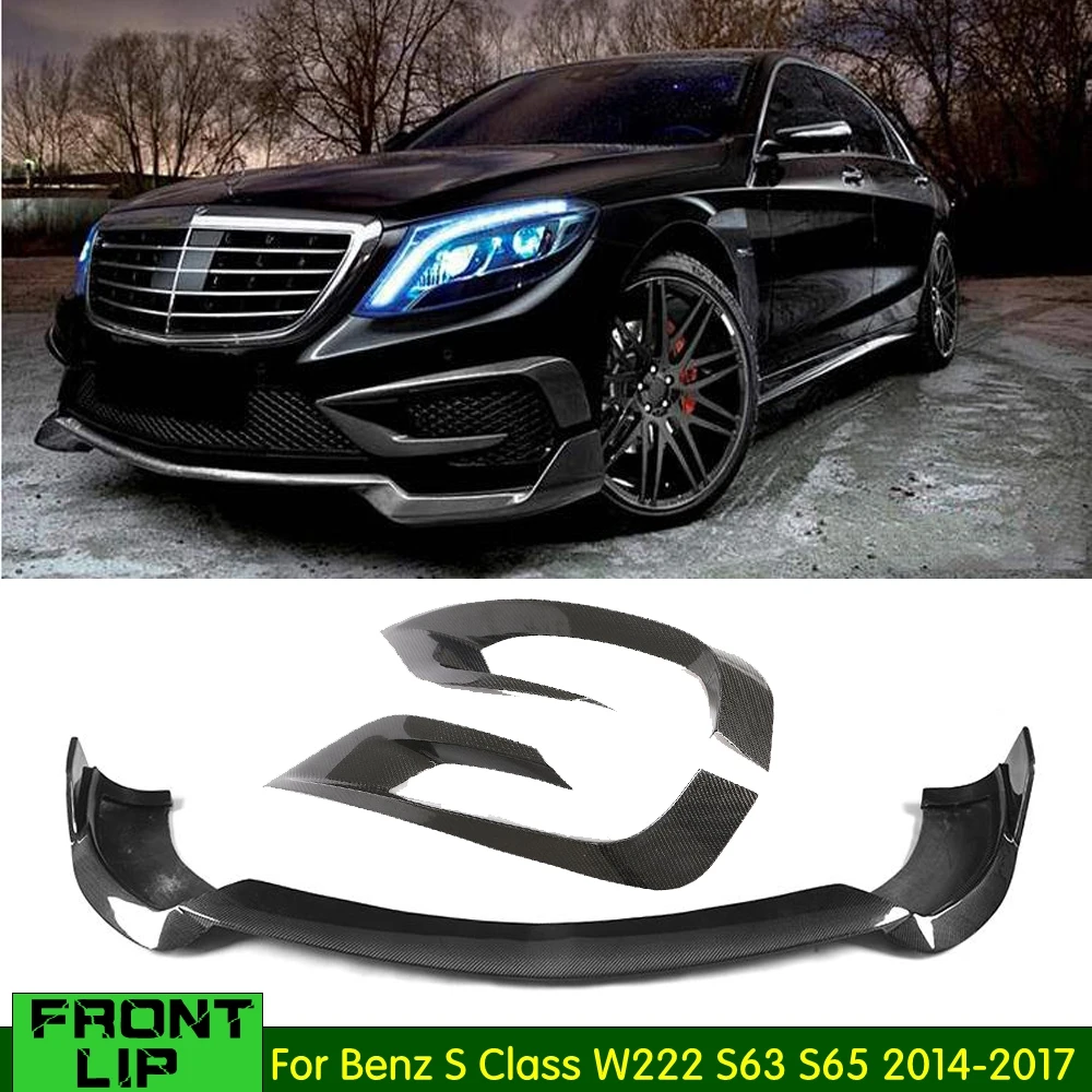 W222 Carbon Fiber Front Bumper Spoiler Lip Splitter Foglamp Vent For Mercedes Benz S Class S63 AMG S400 S500 S600 2014-2017
W222 Carbon Fiber Front Bumper Spoiler Lip Splitter Foglamp Vent For Mercedes Benz S Class S63 AMG S400 S500 S600 2014-2017