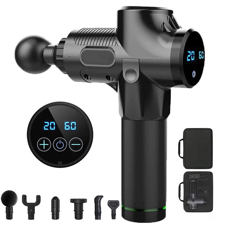New LED Massage Gun Muscle Relaxation Massager Vibration Fascial Gun Fitness Equipment Noise Reduction Design for Male Female
New LED Massage Gun Muscle Relaxation Massager Vibration Fascial Gun Fitness Equipment Noise Reduction Design for Male Female