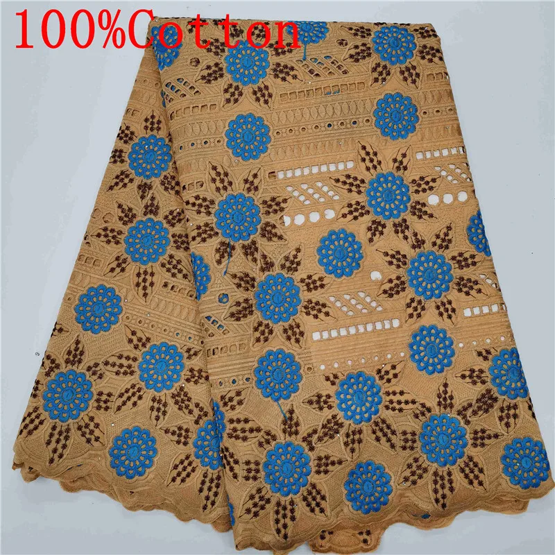 New With Stones Cotton Lace Fabric Beautiful Nigeria Embroidery Swiss Voile Lace Fabric For Women Dress HL120-236
New With Stones Cotton Lace Fabric Beautiful Nigeria Embroidery Swiss Voile Lace Fabric For Women Dress HL120-236