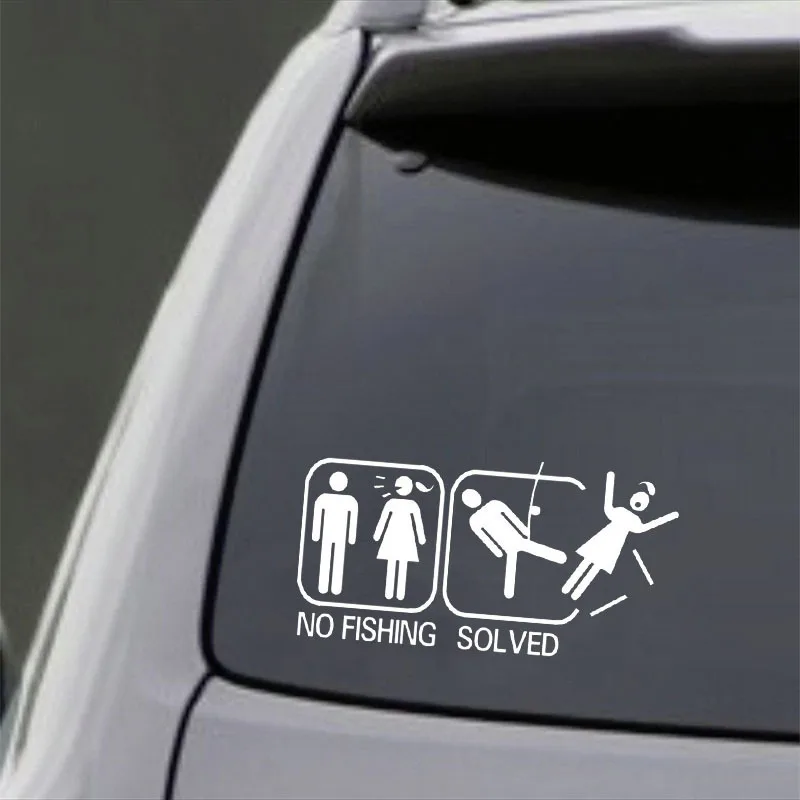 Funny Caution Car Sticker No Fishing Solved Automobiles Motorcycles Accessories PVC Decal cover decals styling KK 18cm*9.5cm
Funny Caution Car Sticker No Fishing Solved Automobiles Motorcycles Accessories PVC Decal cover decals styling KK 18cm*9.5cm