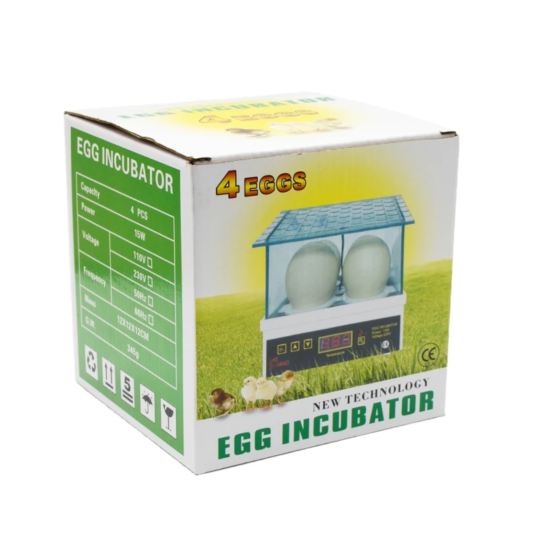 Digital Temperature 4Pcs Egg Small Brooder Mini Hatchery Egg Incubator Hatcher For Chicken Duck Bird Pigeon Farm Animal Supplies
Digital Temperature 4Pcs Egg Small Brooder Mini Hatchery Egg Incubator Hatcher For Chicken Duck Bird Pigeon Farm Animal Supplies