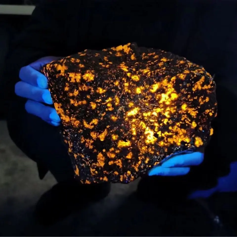 Натуральный Американский огненный камень Yooperlites искусственная энергия образцы